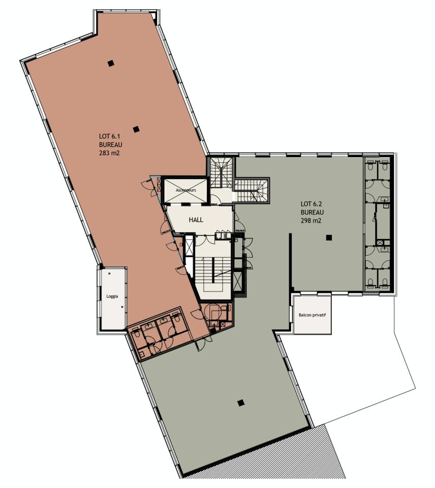 Bureau La Madeleine 3721m² Location bureau La Madeleine Nord OLBUR2114150 4